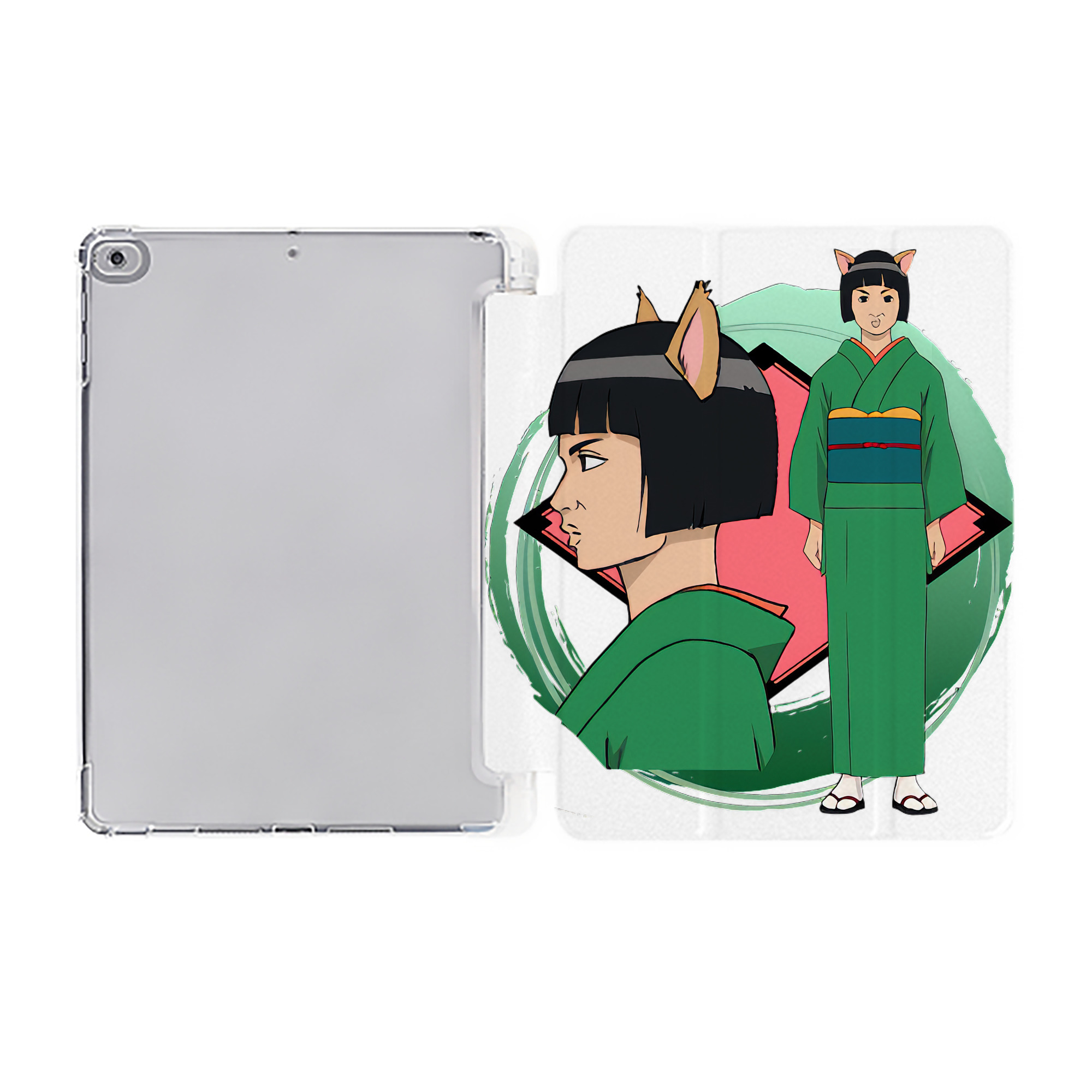 ぎんたま 坂田銀時（さかたぎんとき） 神楽 志村新八（しむら しんぱち） GINTAMA Sakata Gintoki Kagura Shimura Shinpachi IPad ケース ペン収納付き 三つ折りスタンド PUレザー×シリコン 対応機種9.5/10.5/10.9インチ
